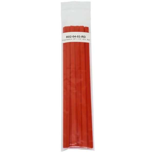 Polyvance Polypropylene Strip, 3/8″ X 1/16″, 30 Ft., Red (R02-04-03-RD)
