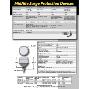MidNite Solar Surge Protection Device – 300Vdc And 120/240 Vac (MNSPD-300-DC) - view 2