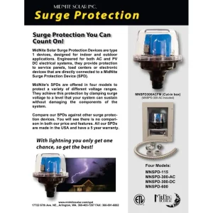 MidNite Solar Surge Protection Device – 300Vdc And 120/240 Vac (MNSPD-300-DC) - view 4