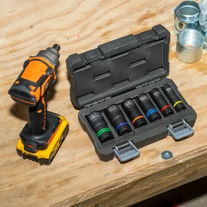 Klein 2-In-1 Slotted Impact Socket Set, 12-Point, 6-Piece (66090) - view 4