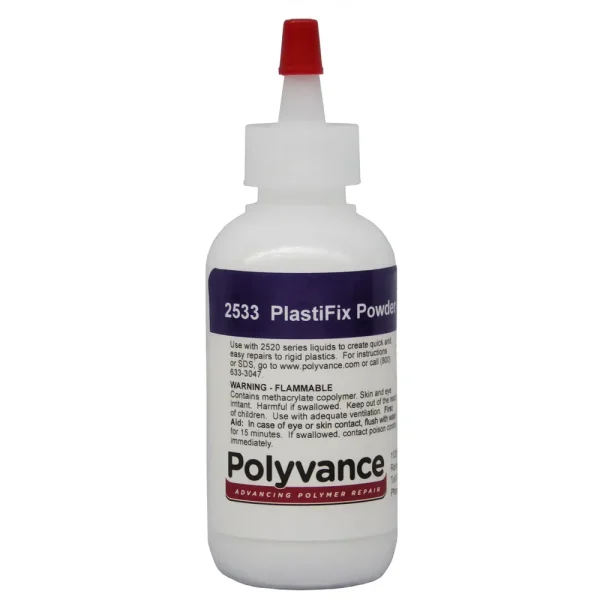 Polyvance Plastifix Powder, Small, 2 Fl Oz (59 Ml) Clear (2533)