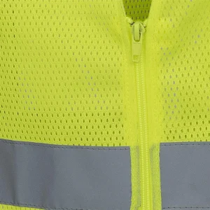 Pioneer Safety Mesh Hi-Vis Yellow Safety Vest, Large (V1060360U-L) - view 4
