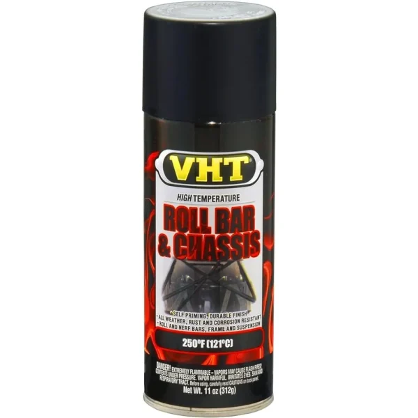 Dupli-Color VHT 11oz Satin Black Roll Bar and Chassis Paint (SP671)