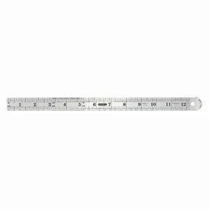 General Tools 12″ Flexible Steel Ruler (1201ME)
