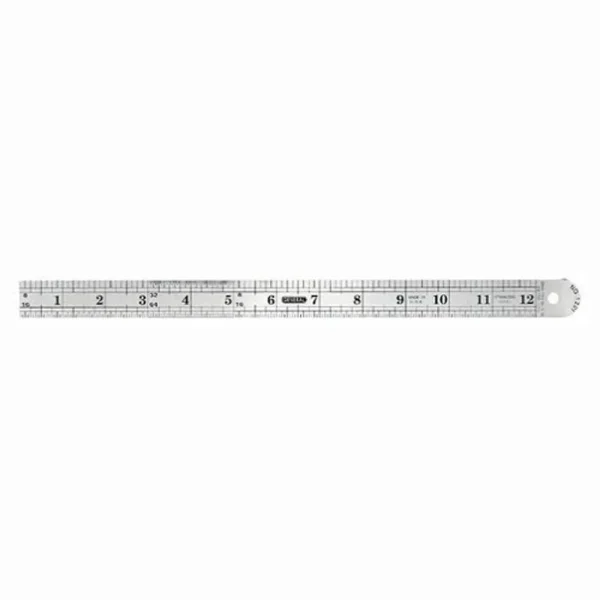 General Tools 12″ Flexible Steel Ruler (1201ME)