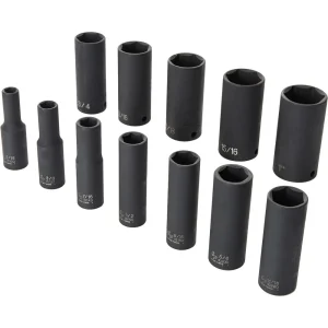 Grey Pneumatic 3/8″ Drive 12-Piece Deep Set (1213D) - view 2