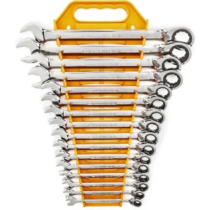 GearWrench 16-Piece Reversible Metric Ratcheting Wrench Set (9602N)