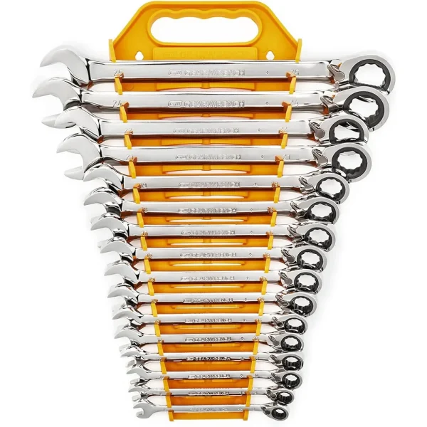 GearWrench 16-Piece Reversible Metric Ratcheting Wrench Set (9602N)
