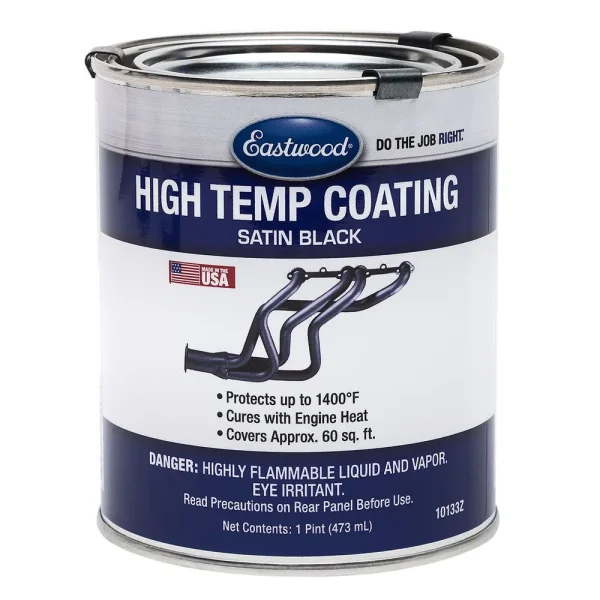 Eastwood Satin Black Hi Temp Paint Pint