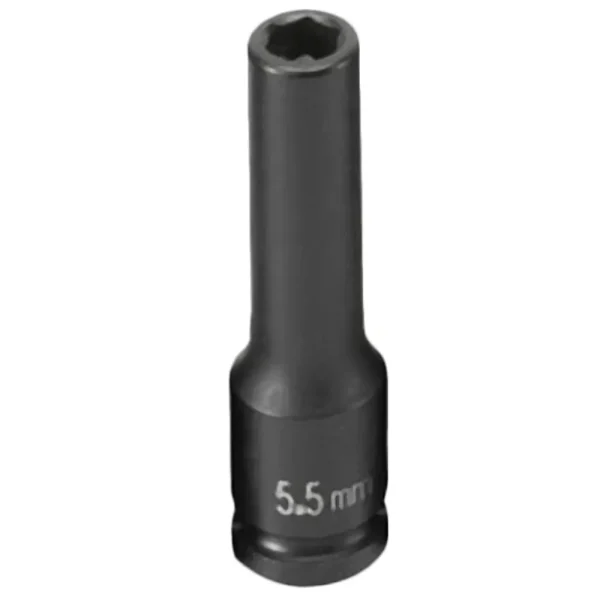 Grey Pneumatic 1/4″ Drive x 5.5mm Magnetic Deep Socket (955MDG)