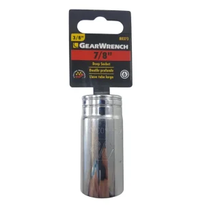 Gearwrench 80373 3/8″ Drive 6 Point Deep SAE Socket 7/8″ - view 2