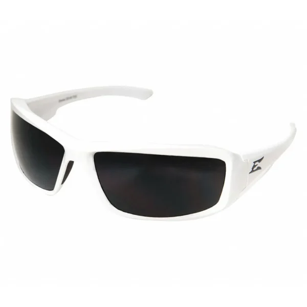 Edge Eyewear Brazeau Torque White Scratch-Resistant Smoke Lens (XB146)