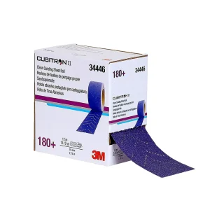 3M 70mm X 12m 180+Grit Cubitron II Hookit Sanding Sheet Roll (34446) - view 2
