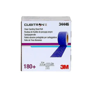 3M 70mm X 12m 180+Grit Cubitron II Hookit Sanding Sheet Roll (34446) - view 3