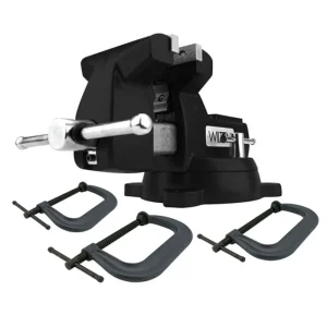 Wilton 6″ Jaw Mechanics Vise & Free 3 Piece C-Clamp Set (21500K)