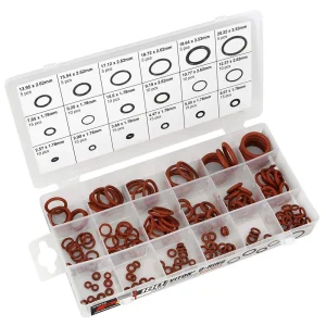 Performance Tool W5239 180pc Polymer Viton Brown O-Ring Assortment, 18 Sizes