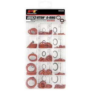 Performance Tool W5239 180pc Polymer Viton Brown O-Ring Assortment, 18 Sizes - view 2