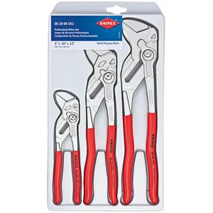 Knipex Pliers Set with Pliers Wrench in Plastic Deep-Drawn Packaging (002006US2)