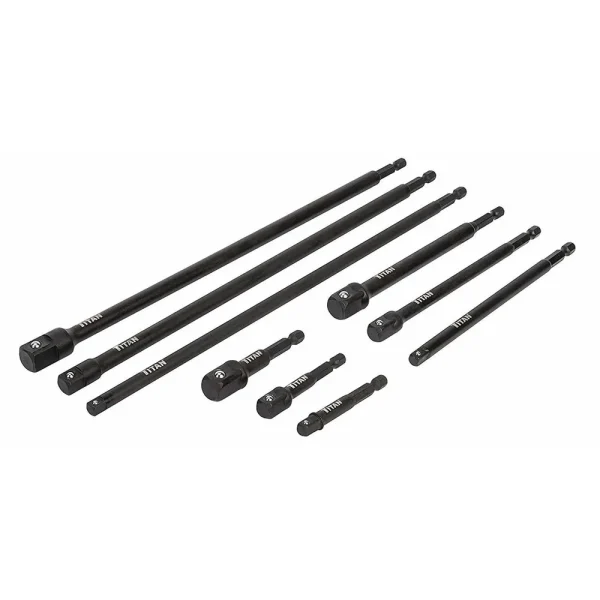 Titan Tools 12089 9 Piece Impact Socket Adapter Set