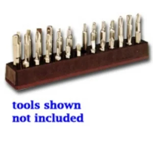 Mechanics Time Saver 585 1/4 in. Magnetic Neon Green 37 Piece Bit Holder