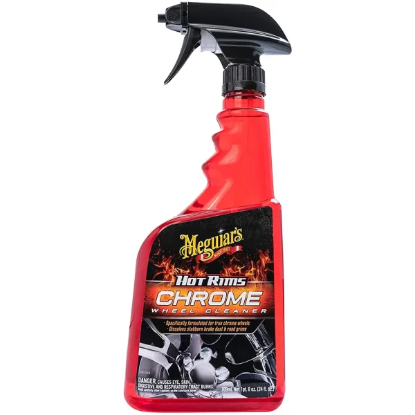 Meguiars Inc Hot Rims Chrome Wheel Cleaner Xtreme Cling 24 Oz Spray (G19124)