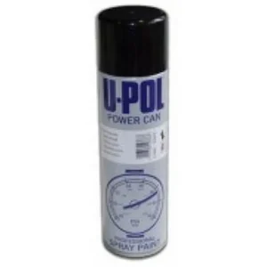 U-POL Products 16Oz Power Can Spray Primer Satin Black Fast Drying (UP0801)