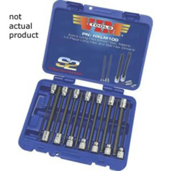 VIM Tools 5MM Ball Hex Socket Holder 3/8″ Drive, 6″ Length (HXLM105B)