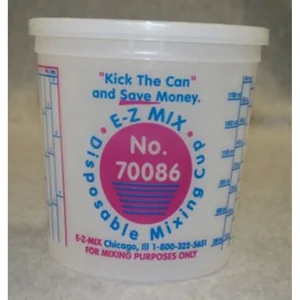 E-Z Mix 70086 2-1/2-Quart Plastic Mixing Cups, box of 25