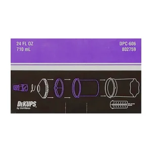 DeVilbiss DPC606 DeKups Reusable sleeve/lid 24 oz. 2 PK,