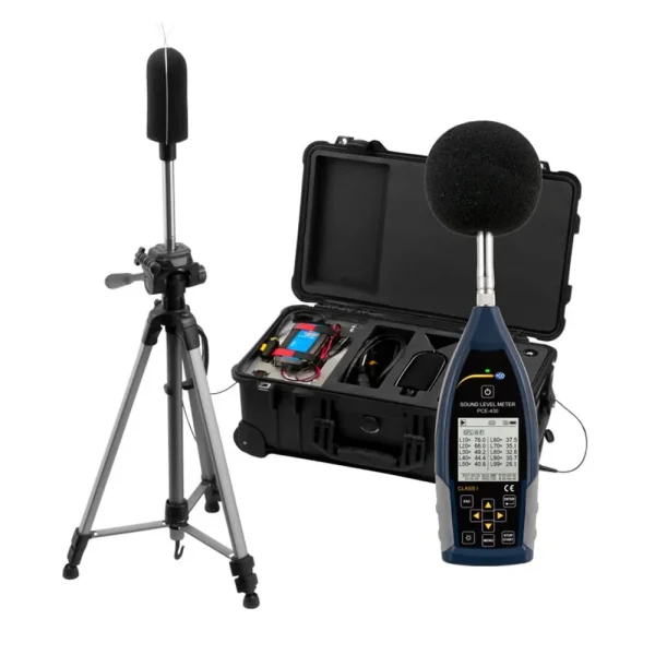 PCE Instruments Outdoor Sound Level Meter Kit with Data Logger and Tripod (PCE-430-EKIT)
