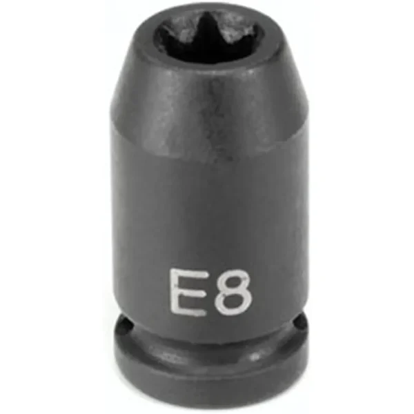 Grey Pneumatic 1/4″ Drive E4 External Torx Standard Impact Socket (904ET)