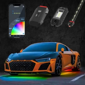 XKGLOW RGBW Addressable LED Underglow Kits | XKalpha App Controlled (AP-CAR-ADV, AP-CAR-STA)
