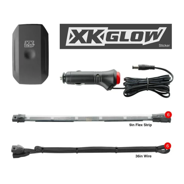 XKGLOW 6×10″ XKchrome Car Interior Mini Kit with Dash Controller (KS-Car-Mini-DM)