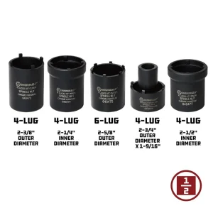 Powerbuilt SPINDLE NUT SOCKET SET KIT11 648636 - view 3