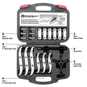 Powerbuilt COMBO 2/3 JAW GEAR PULL 4 Inch& 6 Inch KIT43 648613 - view 2