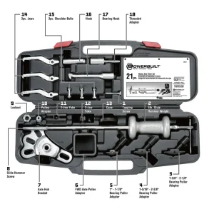 Powerbuilt 21 PC MASTER AXLE PULLER SET KIT41 648611 - view 3
