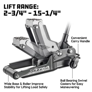 Powerbuilt 2 Ton Xtra Low Profile Garage Jack 620479E - view 3