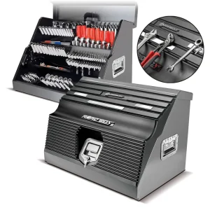 56675 Powerbuilt 26 Inch Rapid Box with Magnetic Front Cover Gray 240102