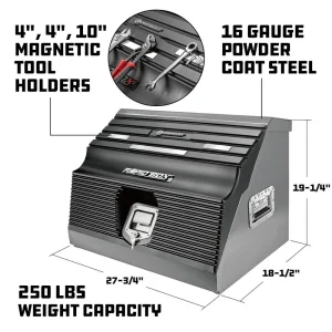 56675 Powerbuilt 26 Inch Rapid Box with Magnetic Front Cover Gray 240102 - view 2