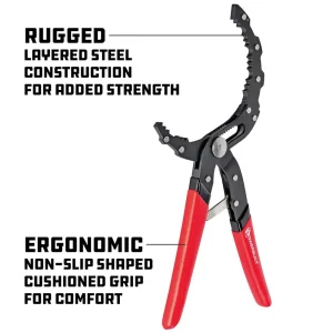 Powerbuilt SELF ADJ FILTER PLIERS (2-1/4 Inch – 4-3/4 Inch) 942068 - view 3
