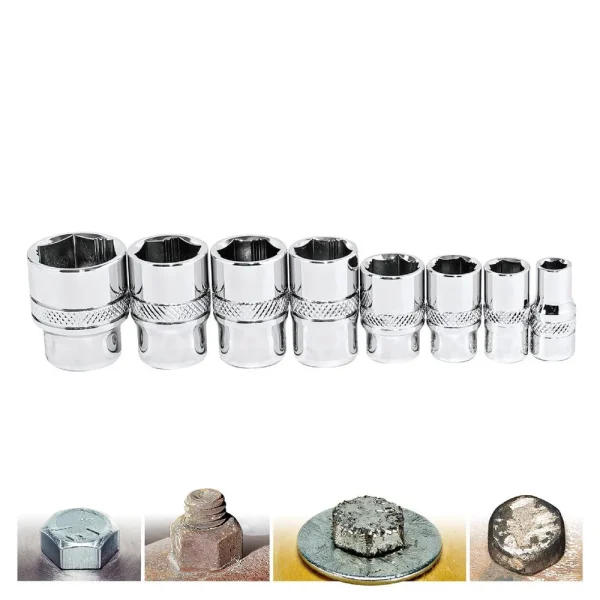 Powerbuilt 8PC 1/4 Inch & 3/8 Inch DR. MM ZEON SOCKET SET 941322A