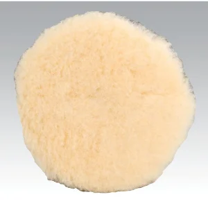Dynabrade 5 In. Polishing Pad, Natural Sheepskin Wool 90036