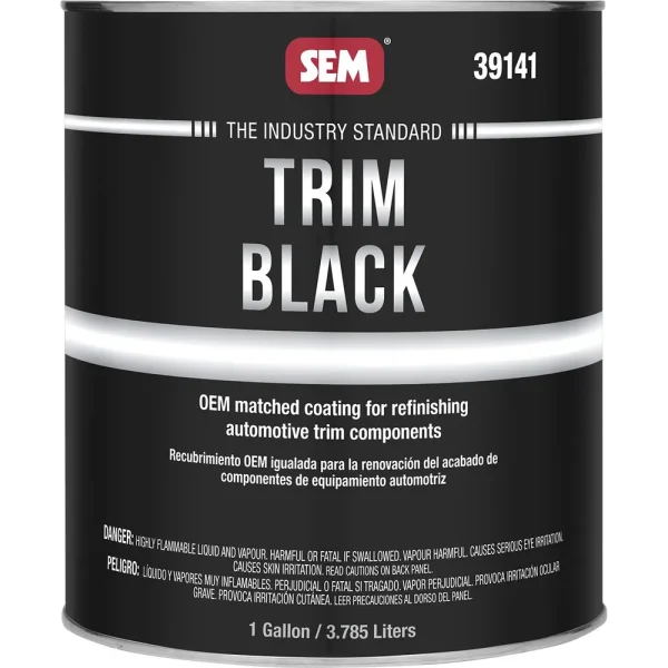 SEM Trim Black Gallon Can 39141