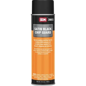 SEM Satin Black Chip Guard 20 oz Can with 16 oz Fill Aerosol Can 39813 - view 2