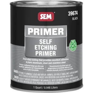 SEM Self Etching Primer – Black Quart Can 39674