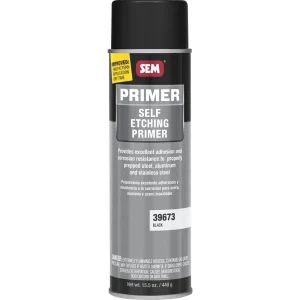 SEM Self Etching Primer – Black 20 oz Can with 16 oz Fill Aerosol Can 39673