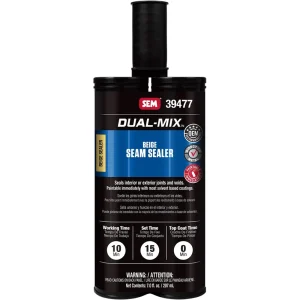 SEM Dual-Mix Beige Seam Sealer 7 oz Plastic Cartridge 39477