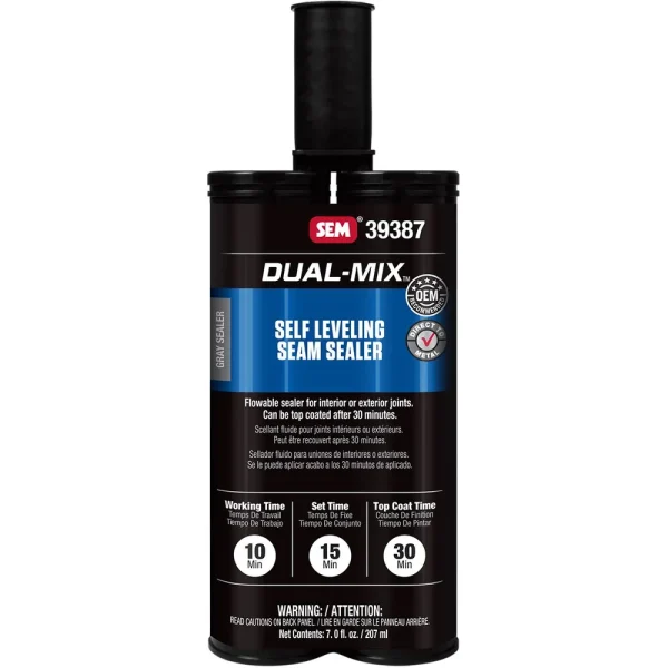 SEM Dual-Mix Self Leveling Seam Sealer 7 oz Plastic Cartridge 39387