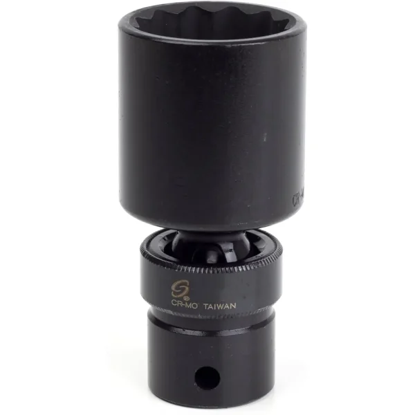 Sunex 1/2″ Dr. 12 Pt. 1-3/16″ Universal Deep Impact Socket (238ZUD)