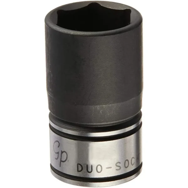 Grey Pneumatic 1/2″ Drive x 18mm Standard Duo-Socket, 6 Point (82018M)